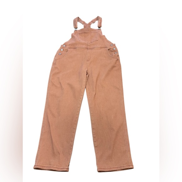 Stretch Denim Tomboy Bib Overalls Jumpsuit Plus Size XL High Waisted Tapered - Picture 5 of 10